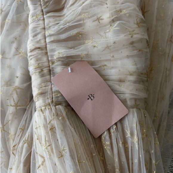 BHLDN x Joanna August | Brenda Star Tulle maxi dress Size 8 NWT - Picture 6 of 16
